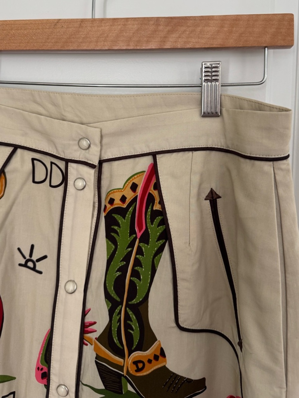 Double D Ranch Atomic Ranch Printed A-Line Skirt - Picture 3 of 16